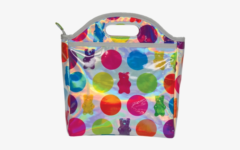 Picture Of Polka Dot Gummy Bears Holographic Lunch - Gummy Bear, transparent png #591263