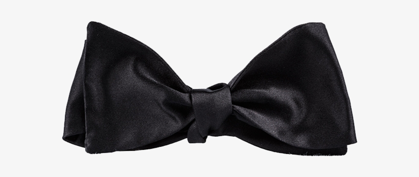 Black Bowtie - Satin, transparent png #591291