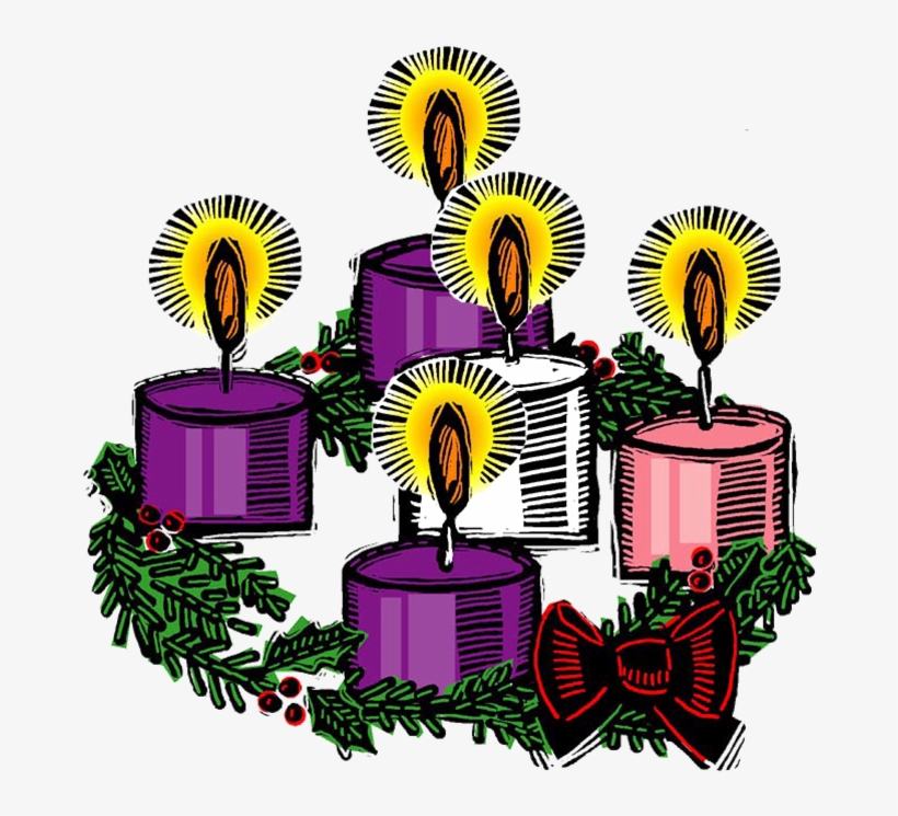 Advent Light Cliparts - Advent Wreath Clipart Png, transparent png #591640