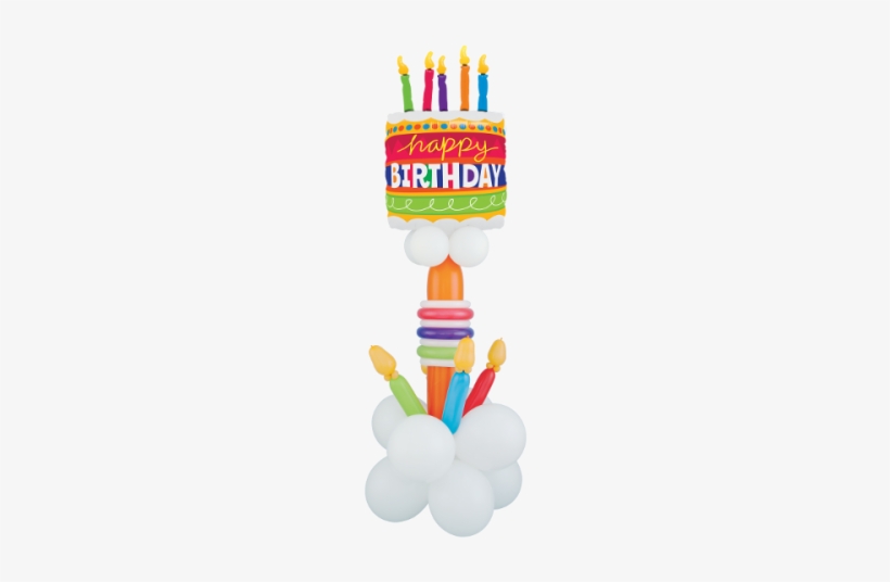 The Product Is Already In The Wishlist Browse Wishlist - 35" Shape Birthday Cake And Candles - Mylar Balloons, transparent png #591669
