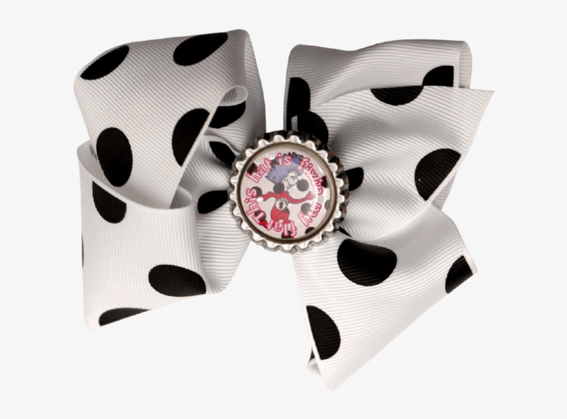 Black And White Polka Dot Seuss Bow - Coin Purse, transparent png #591699