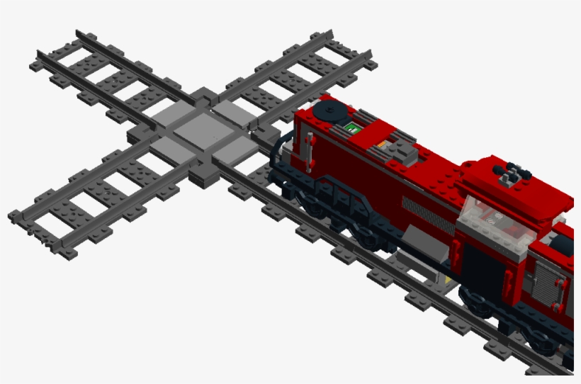 Train Track X-cross - Track, transparent png #592215