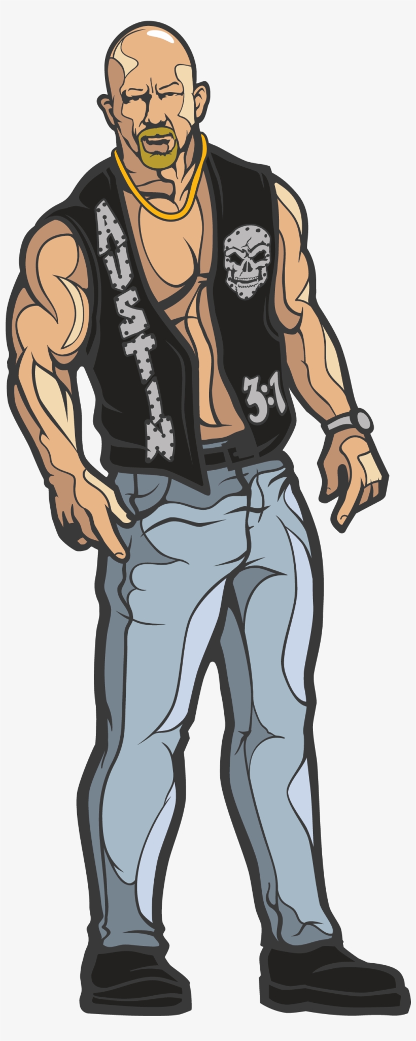 Stone Cold Steve Austin - Figpin Wwe Stone Cold Steve Austin, transparent png #592828