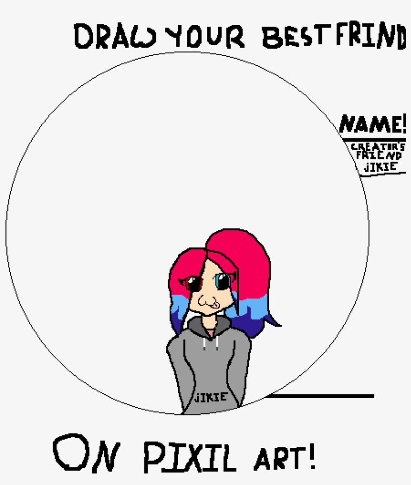 Pixilart Add Your Best Friend On Pixil Art Pixildreamer - Cartoon, transparent png #593012