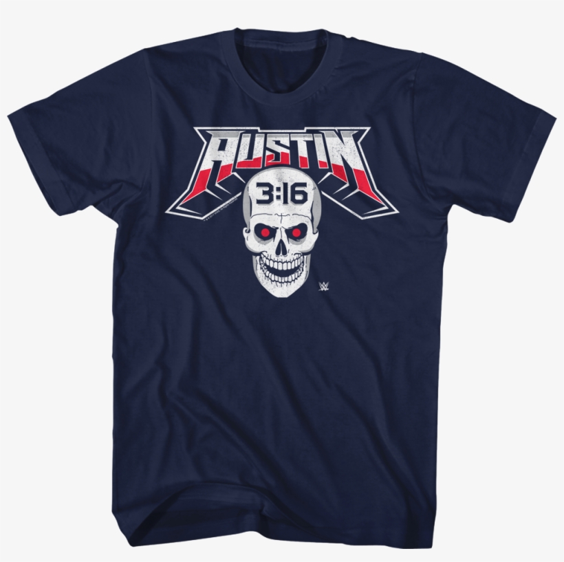 Stone Cold Steve Austin Skull T-shirt - Marvel Vs Capcom 3 Shirt, transparent png #593037
