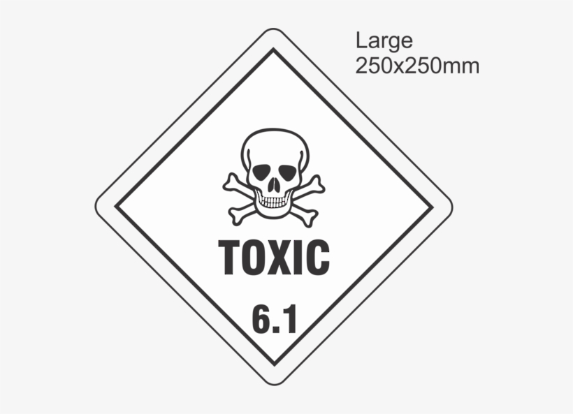 Toxic 6 Large Vinyl Single Labels - 6.1 Toxic Labels, transparent png #593044