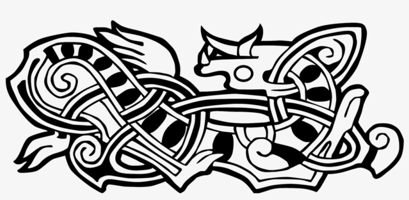 Celtic Knot Dragon - Jelling, transparent png #593248
