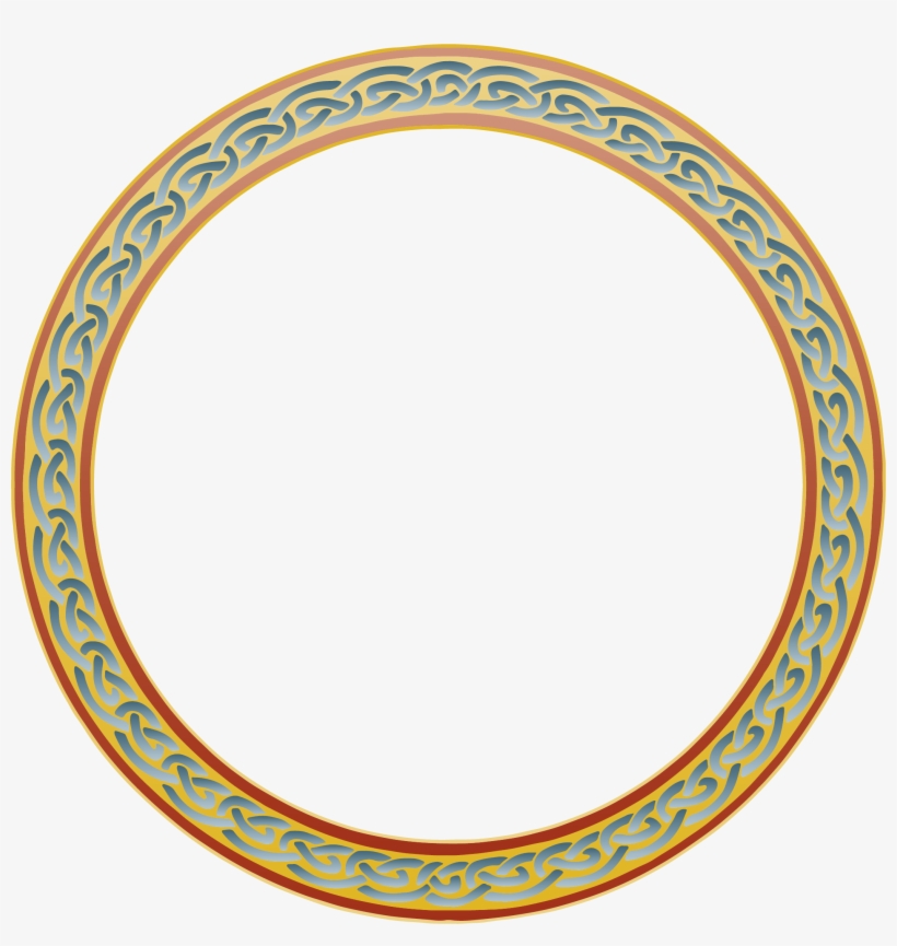 Border Ring Celtic Knot Work Frame 1093522 - Green Onyx And Connemara Marble Necklace, Gemstone, transparent png #593272