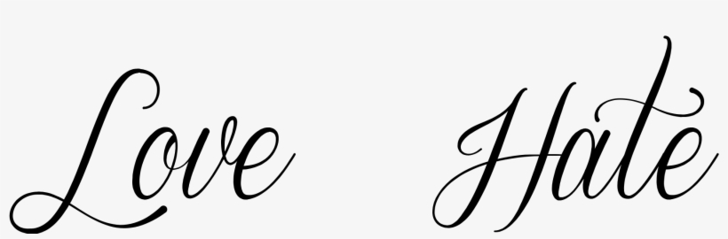 Tattoo Fonts Love Hate - Life Is Beautiful In Cursive - Free Transparent  PNG Download - PNGkey
