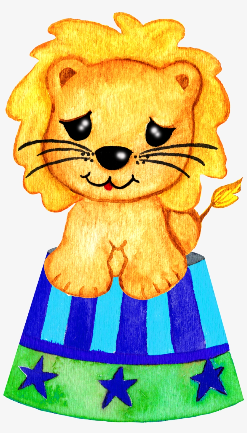 Hand Painted A Cute Little Lion Png Transparent - Lion, transparent png #593344