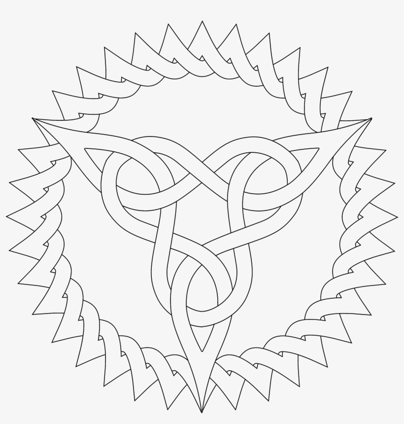 Pattern Coloring Pages - Celtic Knot Patterns Colouring, transparent png #593345