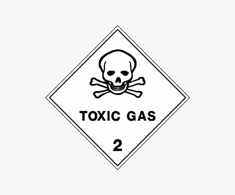 Toxic Gas 2 Label - Toxic Sign, transparent png #593372