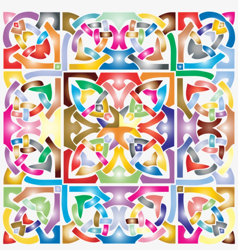 Celtic Knot Interlocked - Colour Circle Knots Design, transparent png #594081