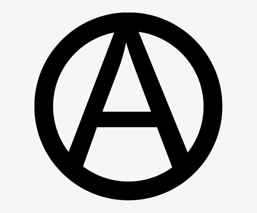 600px Anarchy Symbol - Pause Button Icon Png, transparent png #594280