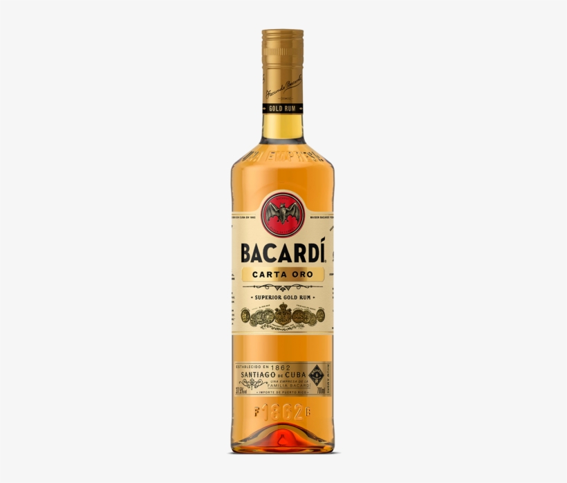 Bacardi Gold 750ml - Bacardi Carta De Oro Lt, transparent png #594332