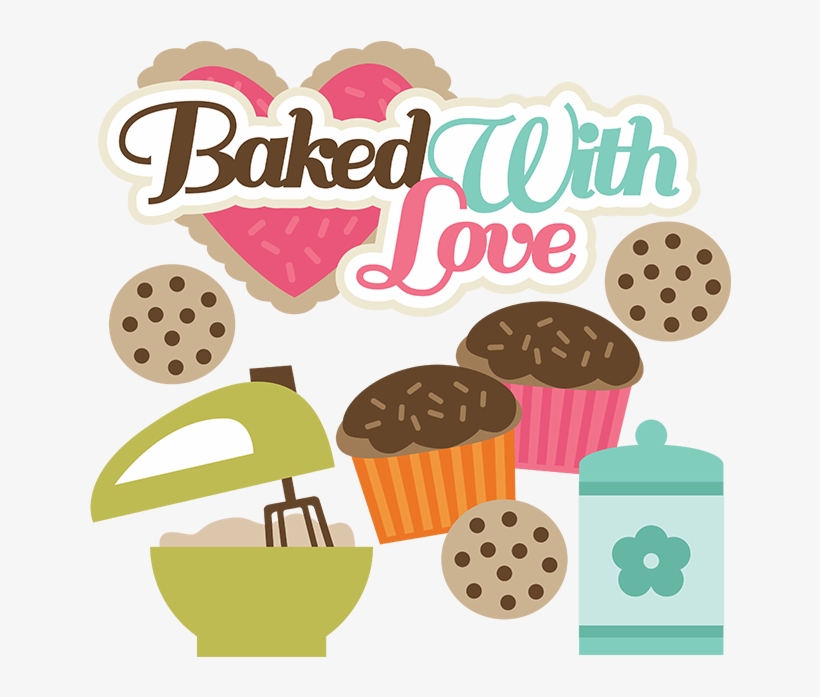 Baking Clipart Baking Cupcake - Baking With Love, transparent png #594792