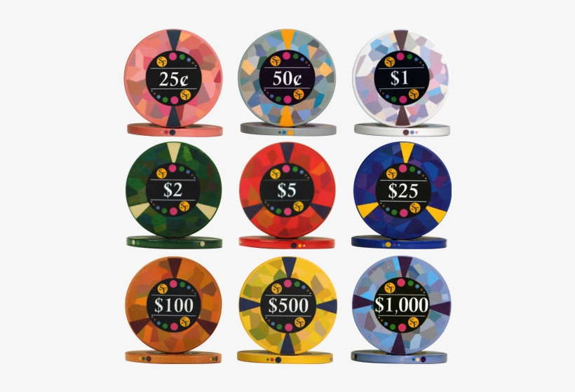 Mosaic Poker Chips Fiches Holland Casino Kleuren Free Transparent