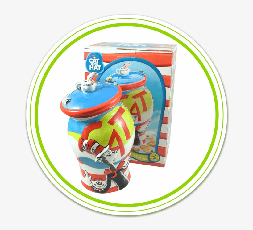 Cat In The Hat Ceramic Cookie Jar American Specialty - Circle, transparent png #595285