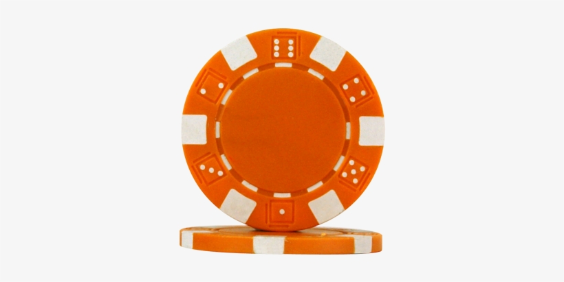 Poker Chips Dice Orange - Red Poker Chip, transparent png #595307