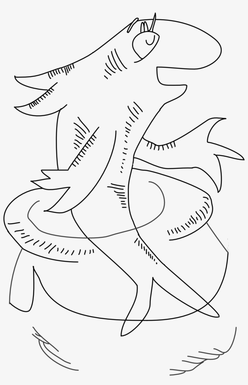 Dr Seuss Cat In The Hat Fish Drawing Outline By Workfromhomegal - The Cat In The Hat, transparent png #595583
