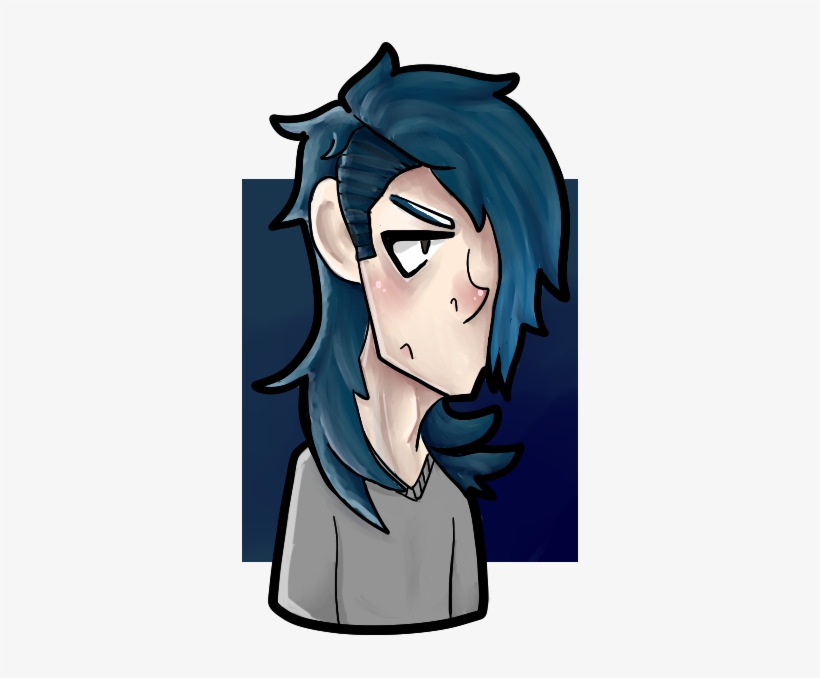 Blue Drawing Emo Clipart Royalty Free - Drawing, transparent png #596620