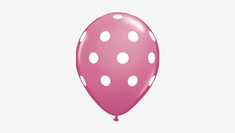 11" Rose Polka Dot Balloon - Cosas De Color Celeste, transparent png #597450
