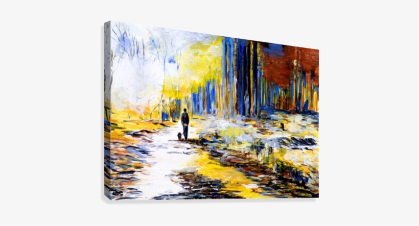 Forest Walk Canvas Print - Art, transparent png #597584