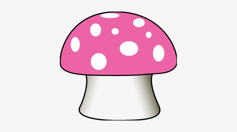 Mushroom Clipart Polka Dot - Pink Mushroom Clipart, transparent png #597678
