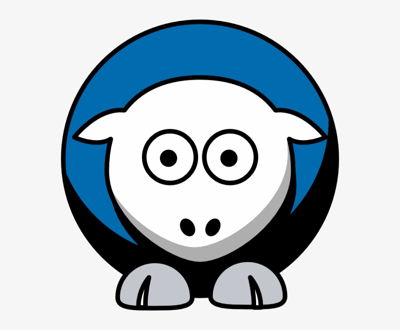 Sheep 3 Toned Detroit Lions Team Colors Svg Clip Arts, transparent png #597792