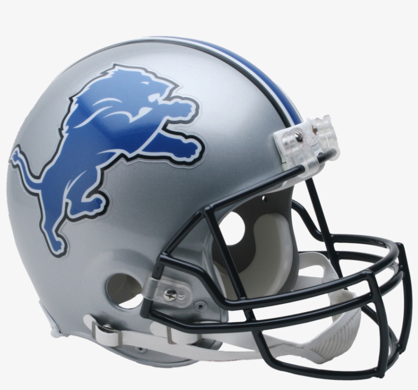 Detroit Lions Vsr4 Authentic Helmet - Detroit Lions Football Helmet, transparent png #597839