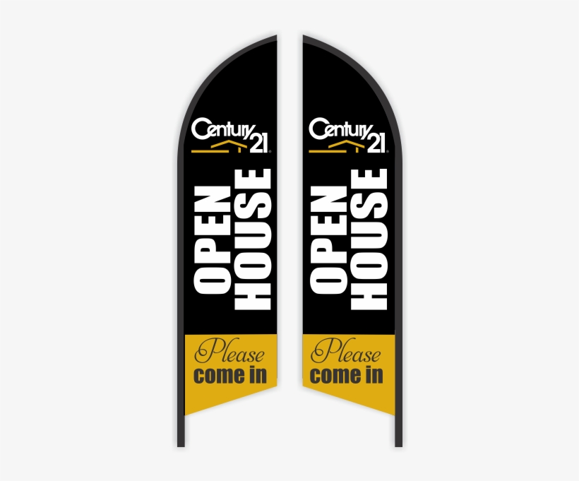 Century 21 Realty Feather Flag - Open House Feather Flags, transparent png #598034