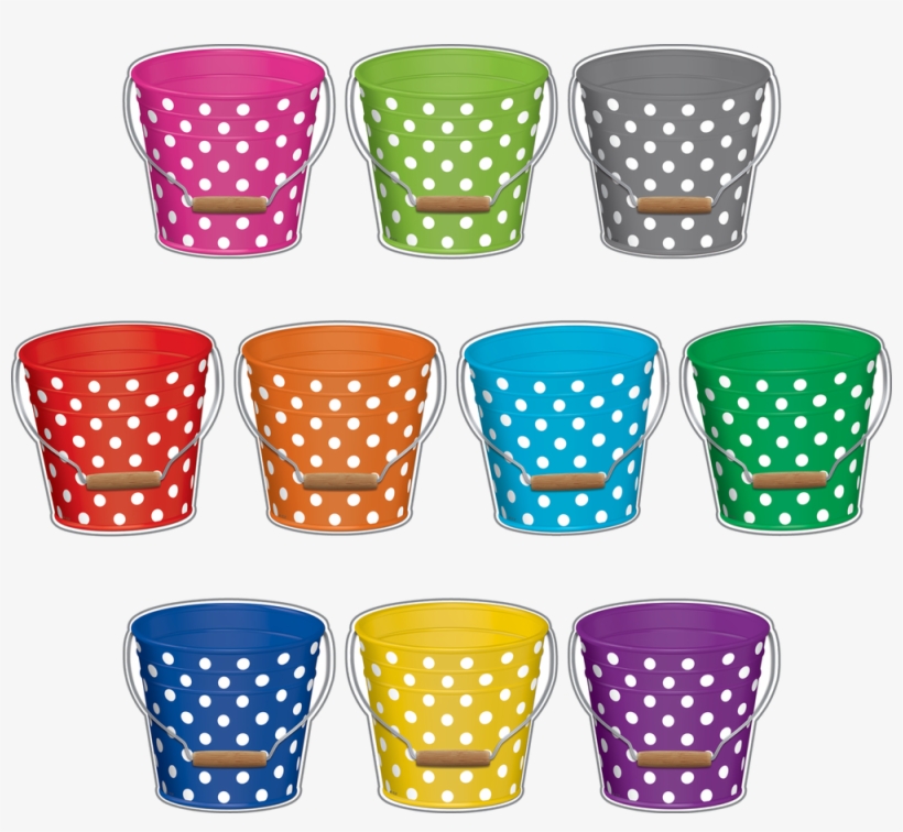 Tcr5631 Polka Dots Buckets Accents Image - Teacher Created Resources Polka Dots Buckets Accents, transparent png #598238