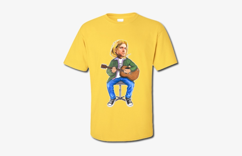 Kurt Cobain T-shirt Drawn By Mark Reynolds - T-shirt, transparent png #598610