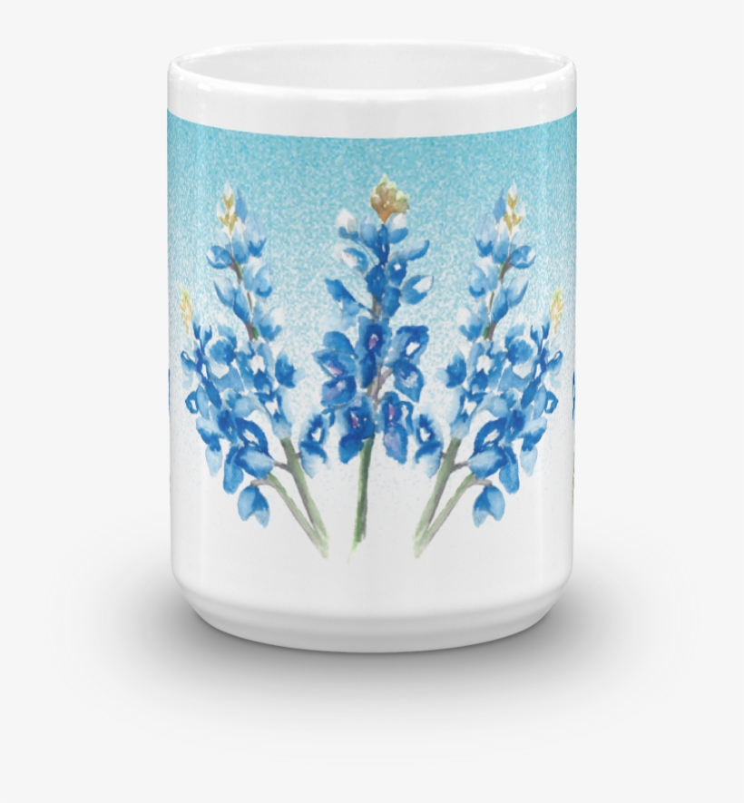 Watercolor Bluebonnets Mug - Watercolor Bluebonnets Tote Bag, transparent png #598813