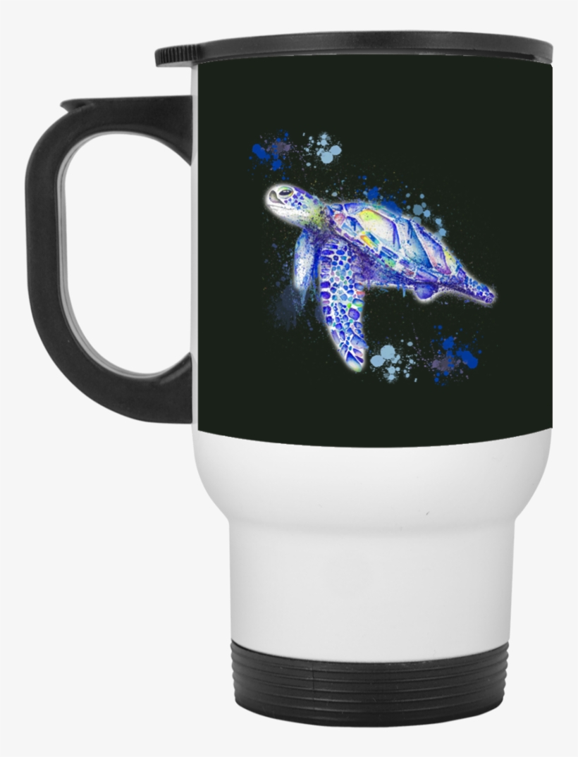 Watercolor Sea Turtle Mugs - Us Mexican Flag (necklaces & Mugs), transparent png #598856