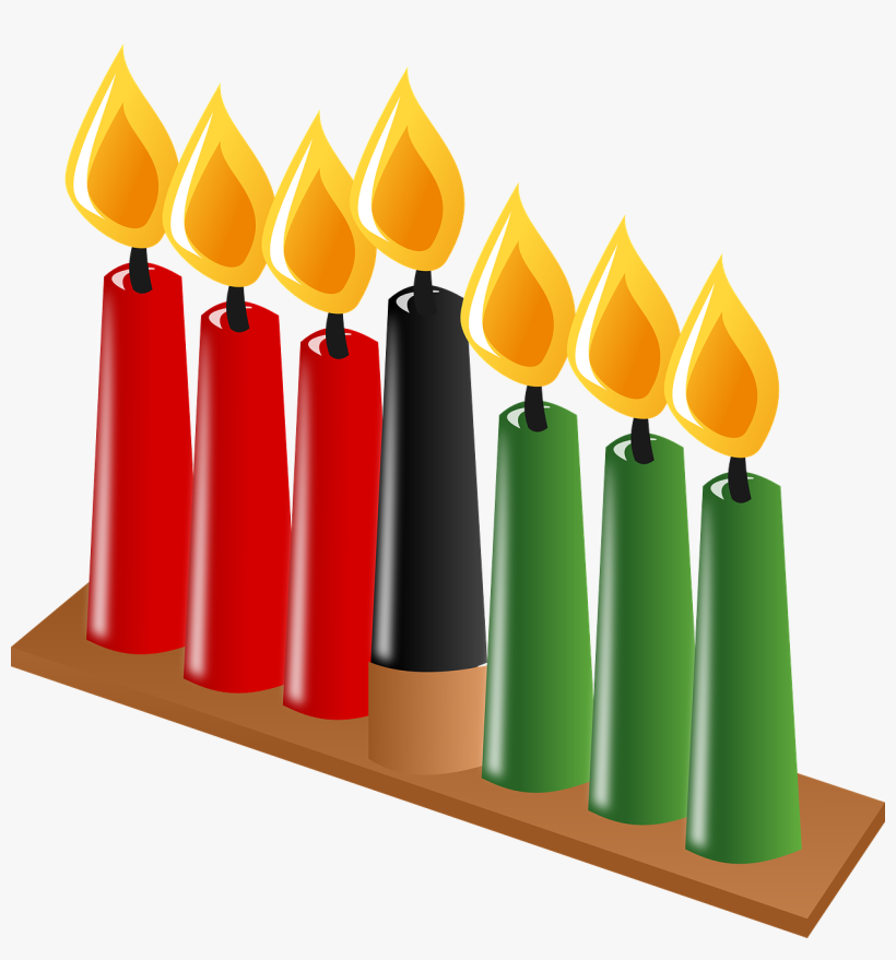 Kwanzaa Candle White People Kinara - Kwanzaa Clip Art, transparent png #598858