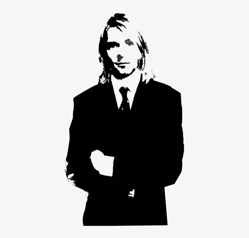 Kurt Cobain Stencil, transparent png #599080