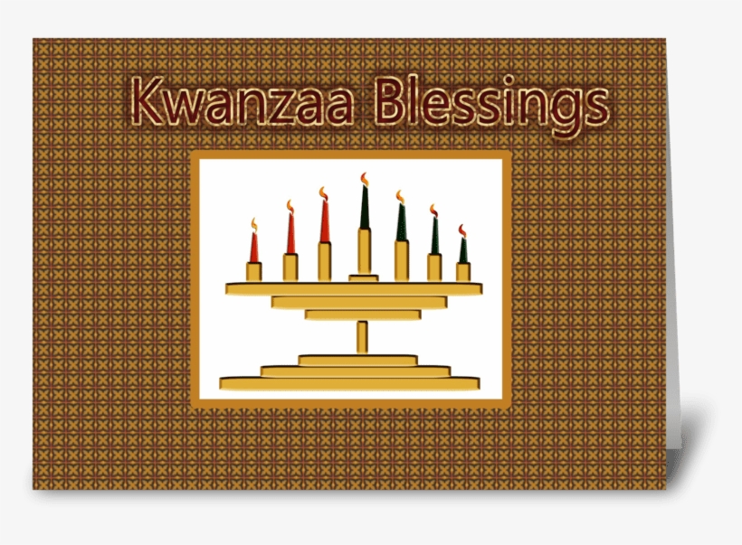 Kwanzaa Kinara Greeting Card - Kwanzaa, transparent png #599243