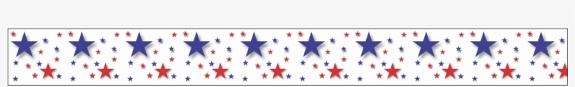 Red, White And Blue With Large And Small Stars - Graphic Design, transparent png #599402