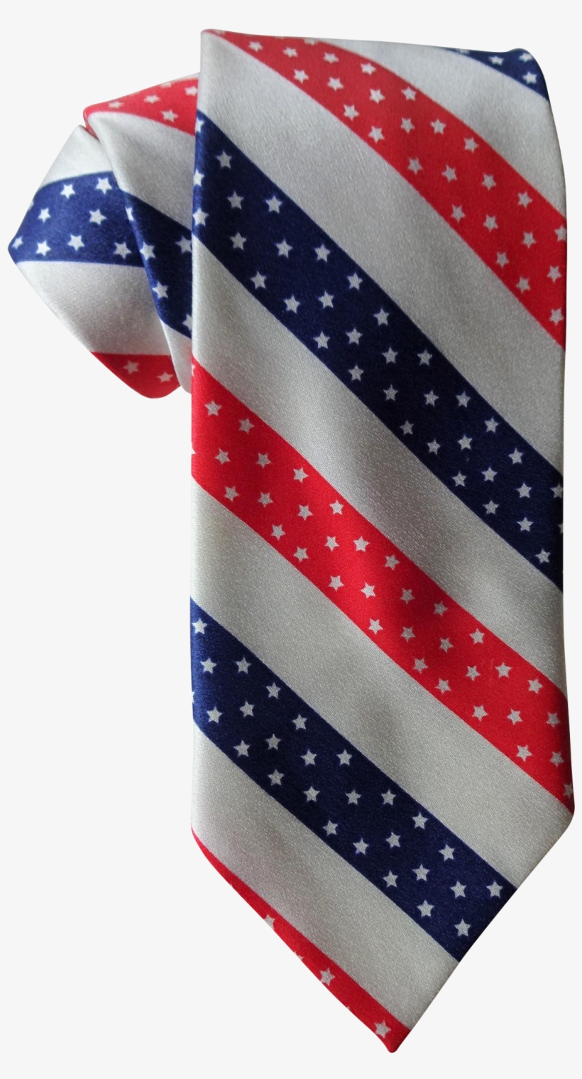 Patriotic Necktie Vintage 1970s Mr - Necktie, transparent png #599443