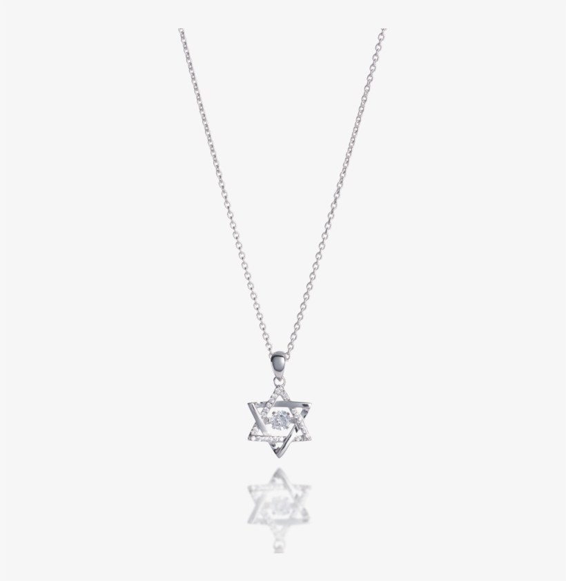 Star Of David Dancing Stone Necklace - Alternative View #1, transparent png #5900141