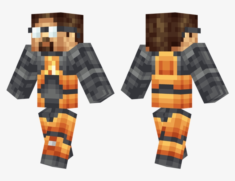 Gordon Freeman Minecraft Skins Cool Green Free Transparent Png Download Pngkey