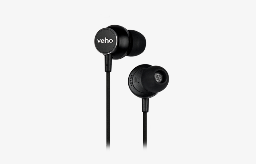 Image Black And White Library Z In Ear Veho - Veho Z-3 In-ear Noise Isolating Headphones With Microphone/remote, transparent png #5900832