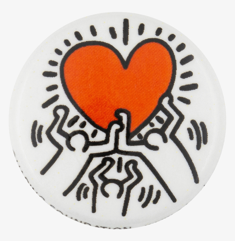 Keith Haring Dancing Heart - Keith Haring Pop Socket, transparent png #5901133