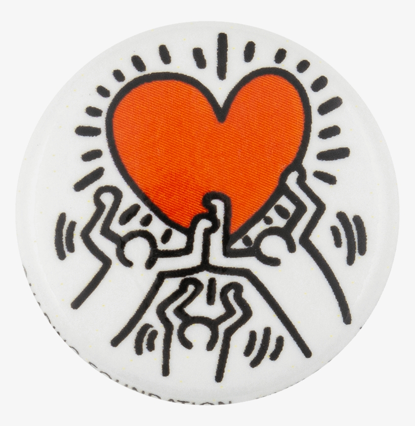 Keith Haring Running Heart