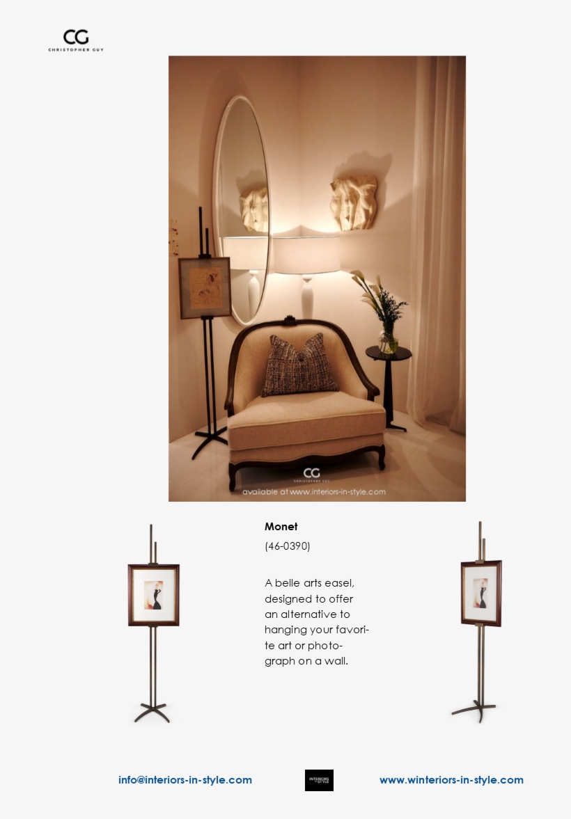 46-0390 Monet A Belle Arts Easel, Designed To Offer, transparent png #5902999