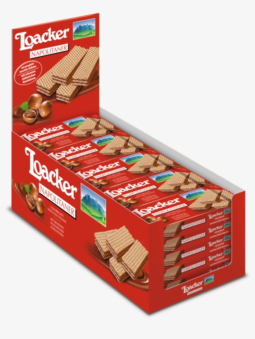 Loacker Classic Napolitaner 175gm/pack Imported From - Loacker Napolitaner Wafer 25 X 45g, transparent png #5903480