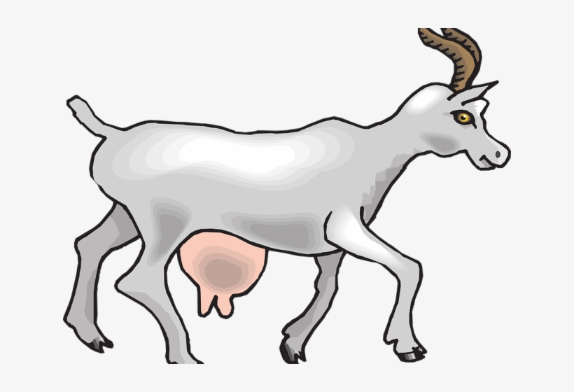 Goat Clipart Walking - Animal Gives Us Milk, transparent png #5906428