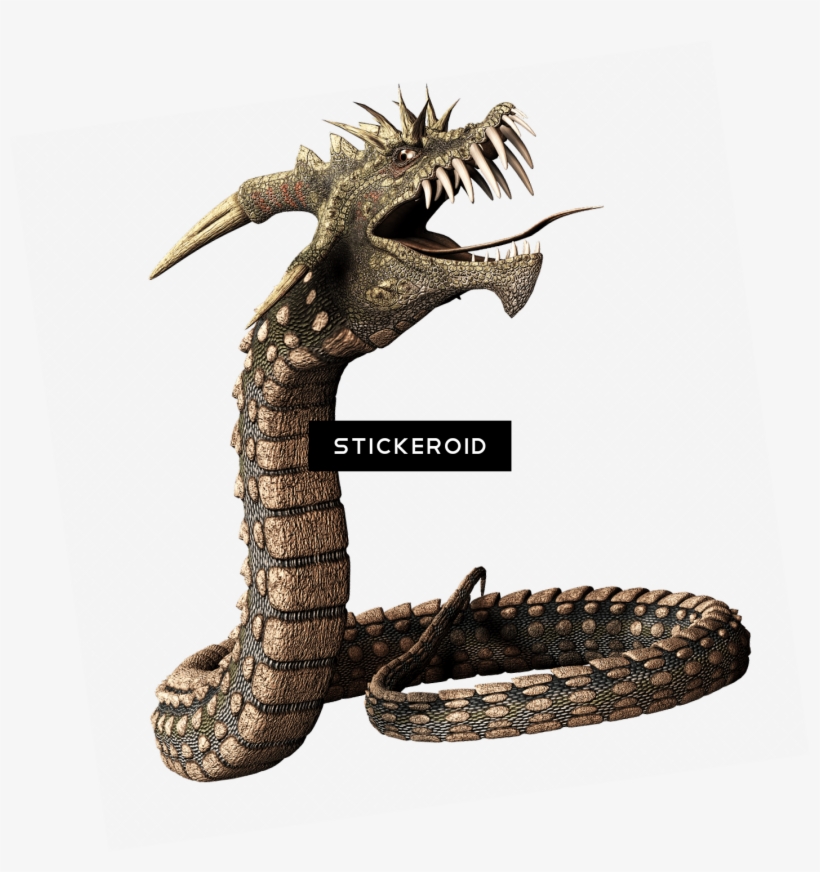 Dragon Skeleton - Dragon Png Serpent, transparent png #5906653
