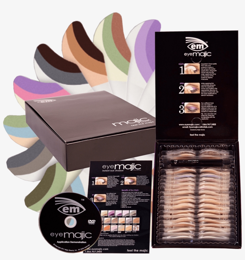 Bogo Eye Majic Select 16 Eyeshadow Application Variety - Majic Beauty Eye Majic Instant Eye Shadow Kit (16-pieces), transparent png #5907339